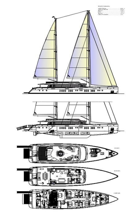Charter Rental Luxury Yacht M/S Adri in Croatia Layout | Yacht4Less