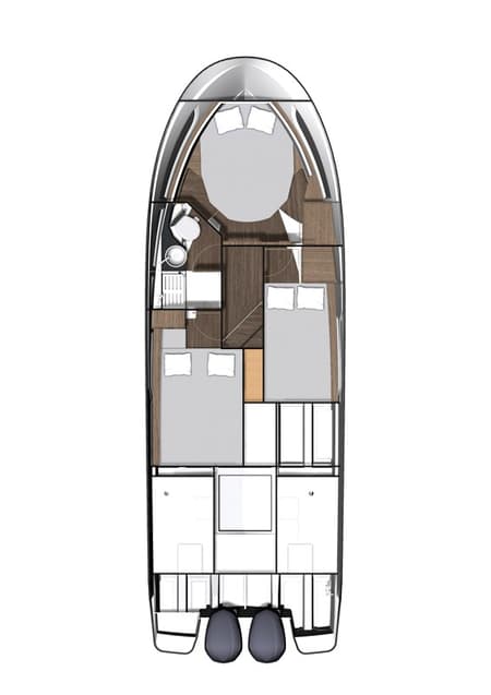 Charter Rental Motorboat Solea in Croatia Layout | Yacht4Less