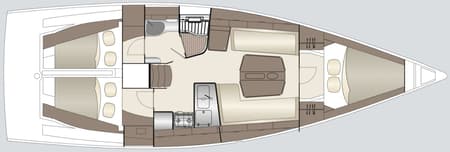 Charter Rental Sailboat Jenny in Croatia Layout | Yacht4Less