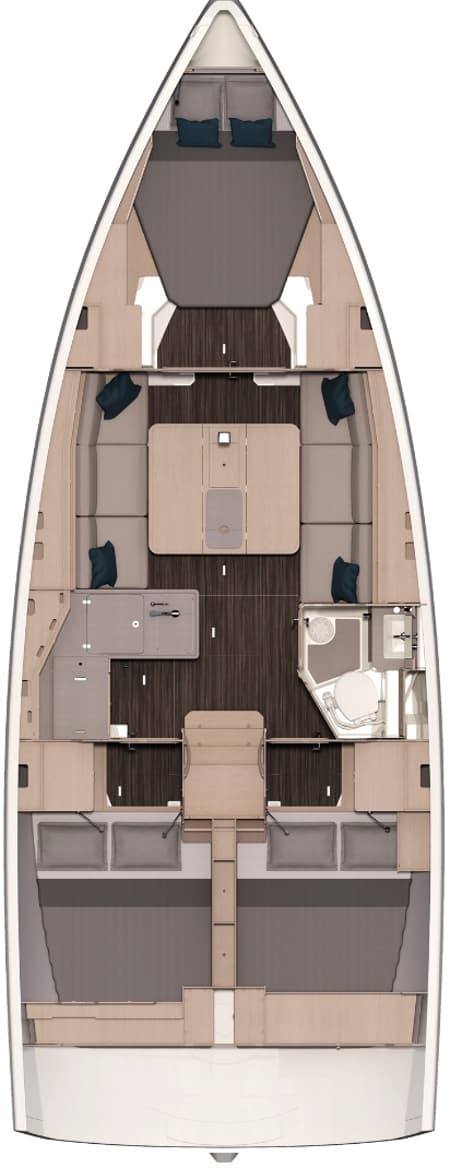 Charter Rental Sailboat Myriad’ V in France Layout | Yacht4Less
