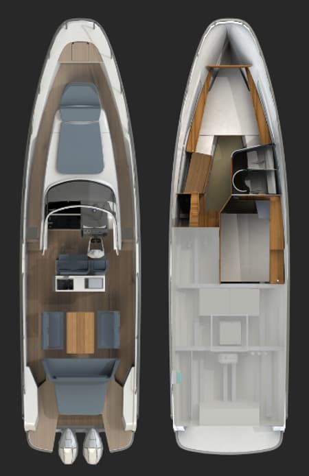 Charter Rental Motorboat Kali in Croatia Layout | Yacht4Less