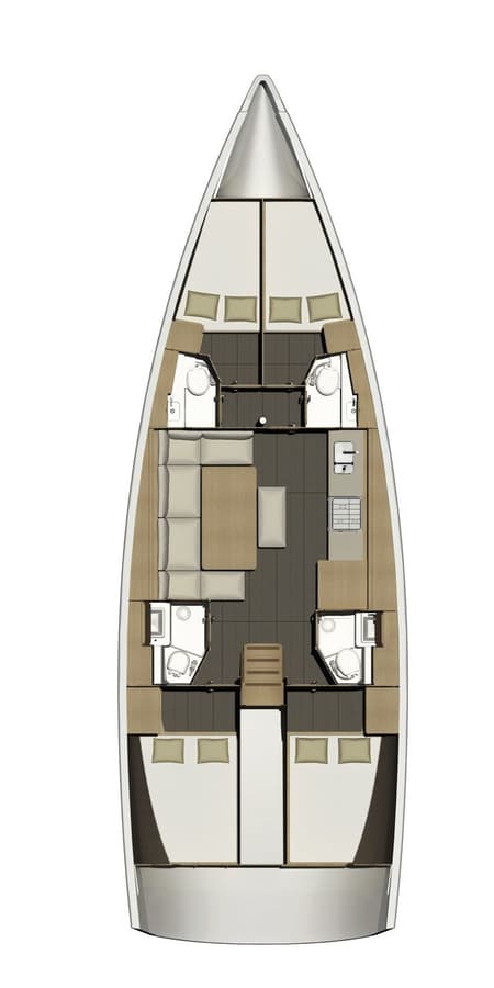Charter Rental Sailboat Esra in Croatia Layout | Yacht4Less