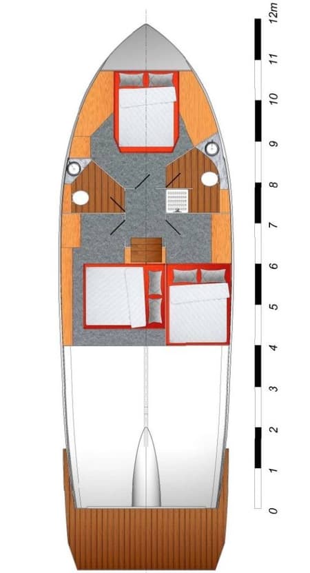 Charter Rental Motorboat Mackata in Croatia Layout | Yacht4Less