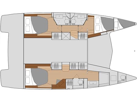 Charter Rental Catamaran Serenita in Turkey Layout | Yacht4Less