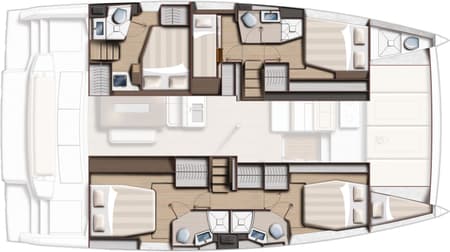 Charter Rental Catamaran Rhapsody in Blue in Turkey Layout | Yacht4Less