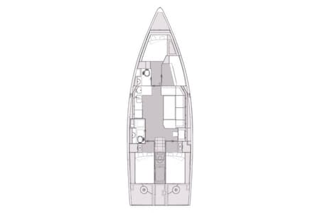 Charter Rental Sailboat Scarlett in Croatia Layout | Yacht4Less