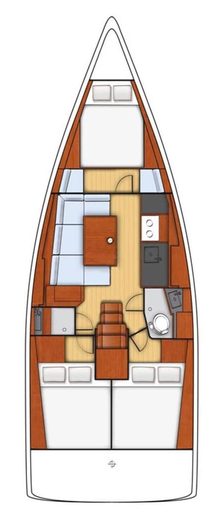 Charter Rental Sailboat Aphrodite  in Croatia Layout | Yacht4Less