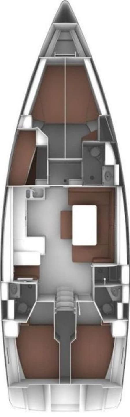 Charter Rental Sailboat Donna I in Croatia Layout | Yacht4Less