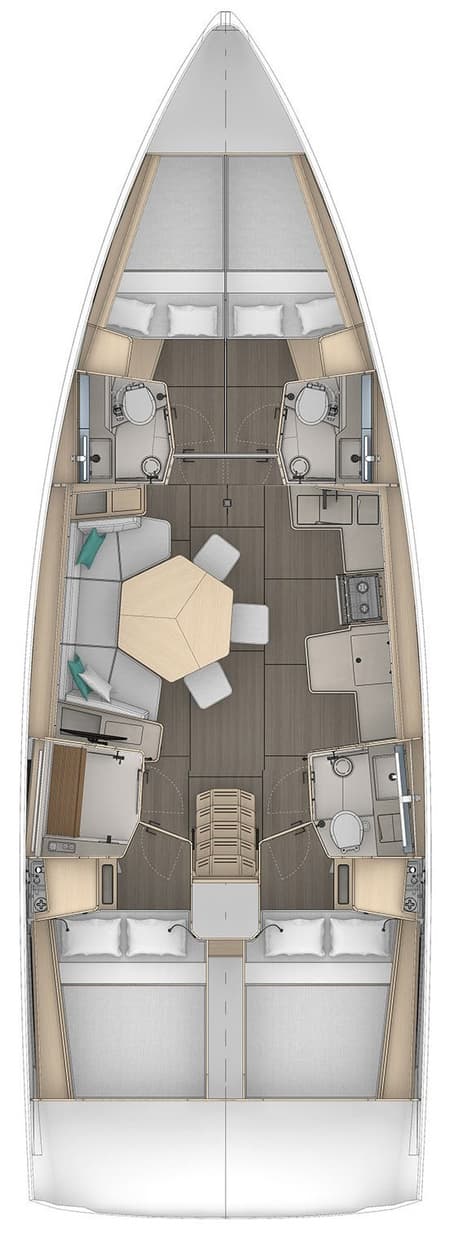 Charter Rental Sailboat Timeless in Croatia Layout | Yacht4Less