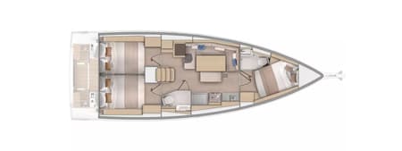 Charter Rental Sailboat First Dream in Croatia Layout | Yacht4Less