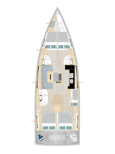 Charter Rental Sailboat Kille in Turkey Layout | Yacht4Less