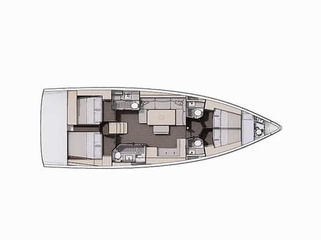 Charter Rental Sailboat Aruba in Greece Layout | Yacht4Less