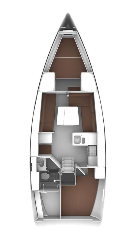 Charter Rental Sailboat White Pearl  in Croatia Layout | Yacht4Less