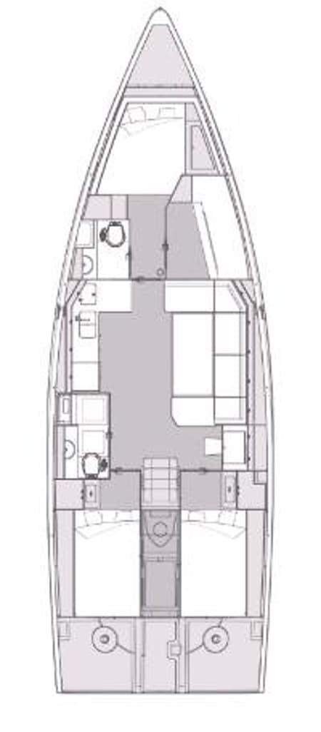 Charter Rental Sailboat Zara in Croatia Layout | Yacht4Less