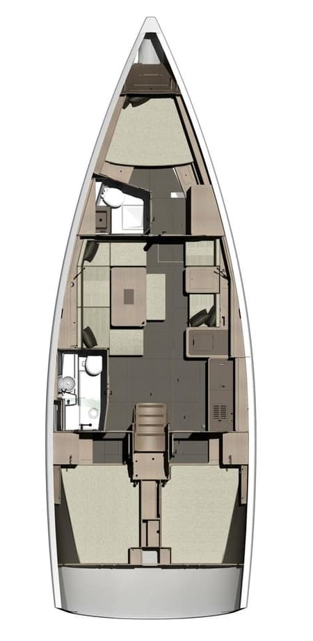 Charter Rental Sailboat Eva in Croatia Layout | Yacht4Less