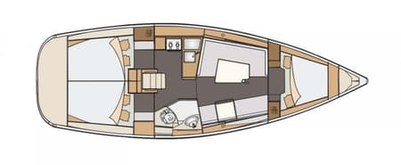 Charter Rental Sailboat Essi in Croatia Layout | Yacht4Less