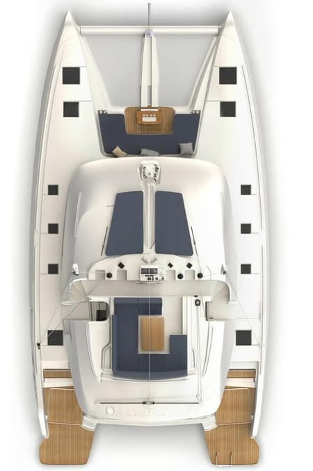 Charter Rental Catamaran Deb Elli in Spain Layout | Yacht4Less