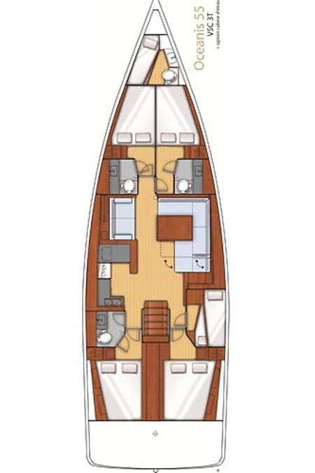 Charter Rental Sailboat Dreamer in Greece Layout | Yacht4Less