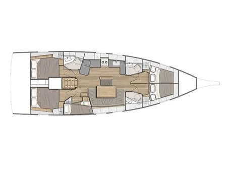 Charter Rental Sailboat Amorino in Croatia Layout | Yacht4Less
