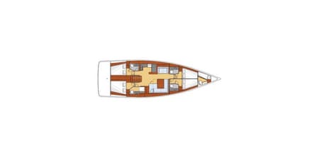 Charter Rental Sailboat Esther in Croatia Layout | Yacht4Less