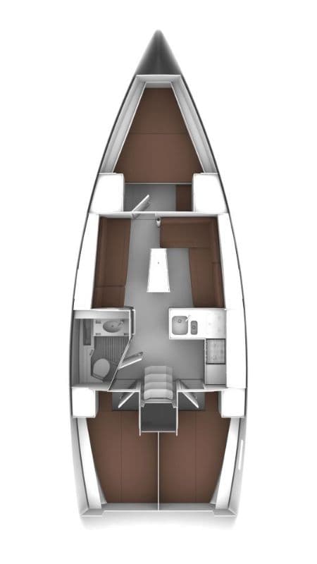 Charter Rental Sailboat Mojito in Croatia Layout | Yacht4Less