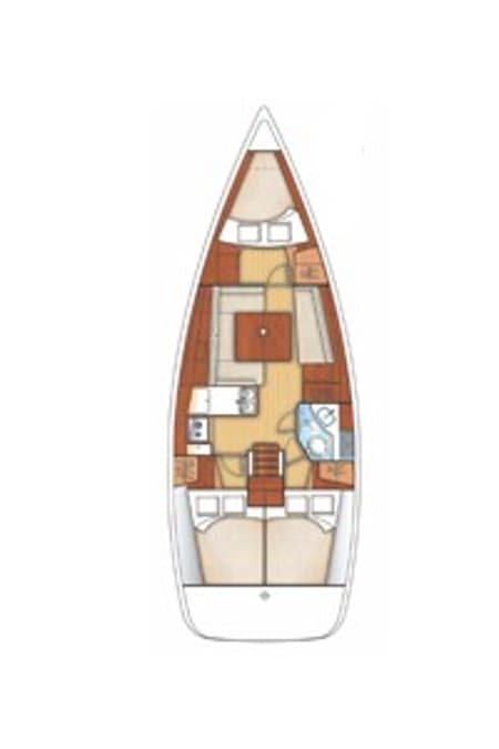 Charter Rental Sailboat Seneca in Spain Layout | Yacht4Less