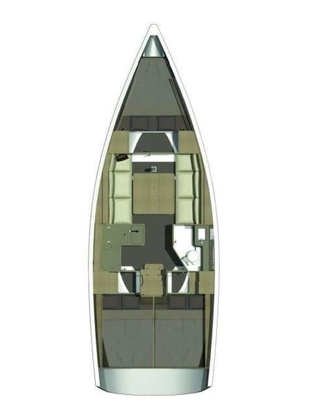 Charter Rental Sailboat Spinaker in Slovenia Layout | Yacht4Less