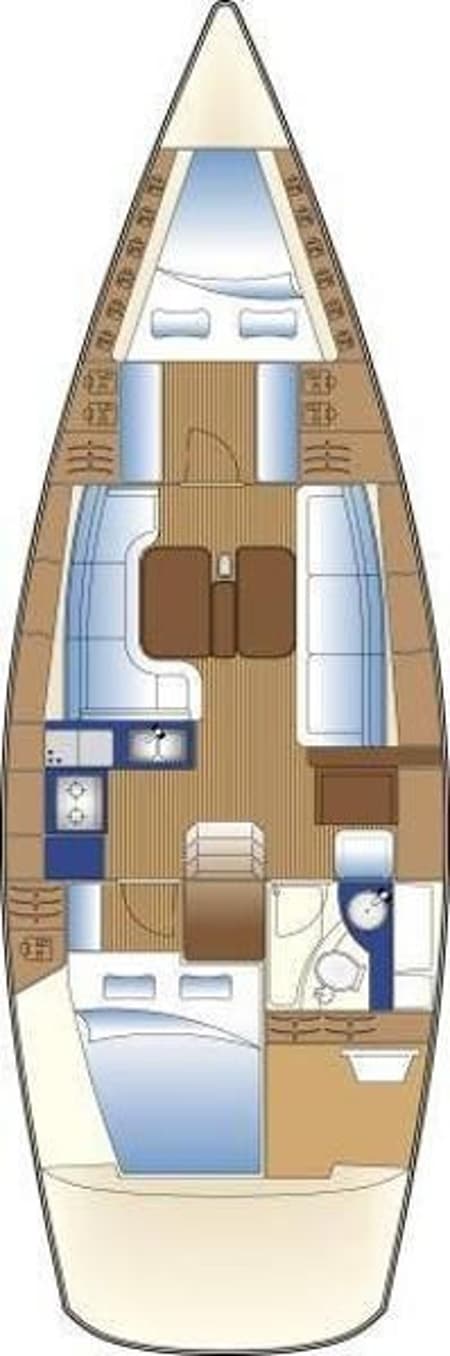 Charter Rental Sailboat Gipsy in Croatia Layout | Yacht4Less