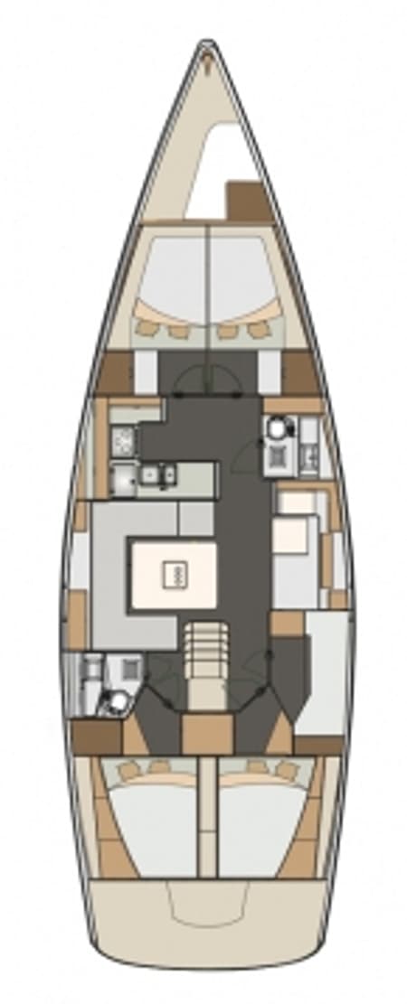 Charter Rental Sailboat Sasha in Croatia Layout | Yacht4Less