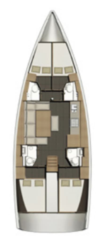 Charter Rental Sailboat Aquilo in Italy Layout | Yacht4Less