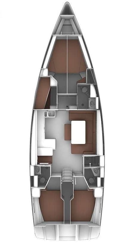Charter Rental Sailboat Soleado in Greece Layout | Yacht4Less