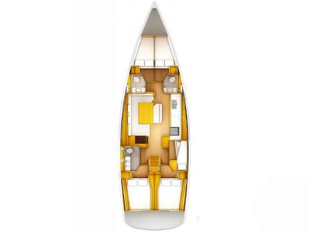 Charter Rental Sailboat Ciao Bao in Croatia Layout | Yacht4Less