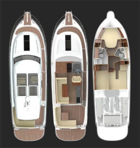 Charter Rental Motorboat Ikar in Croatia Layout | Yacht4Less