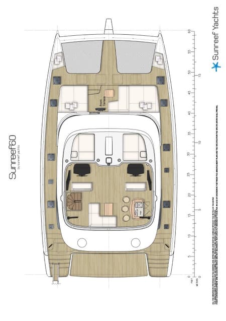 Charter Rental Catamaran Dessus in Croatia Layout | Yacht4Less