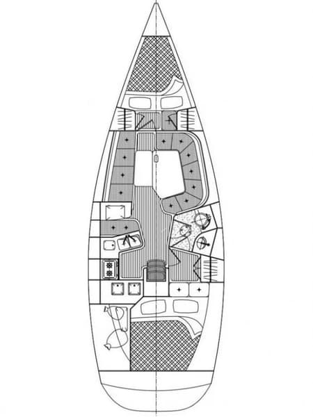 Charter Rental Sailboat Damis Jolie in Brazil Layout | Yacht4Less