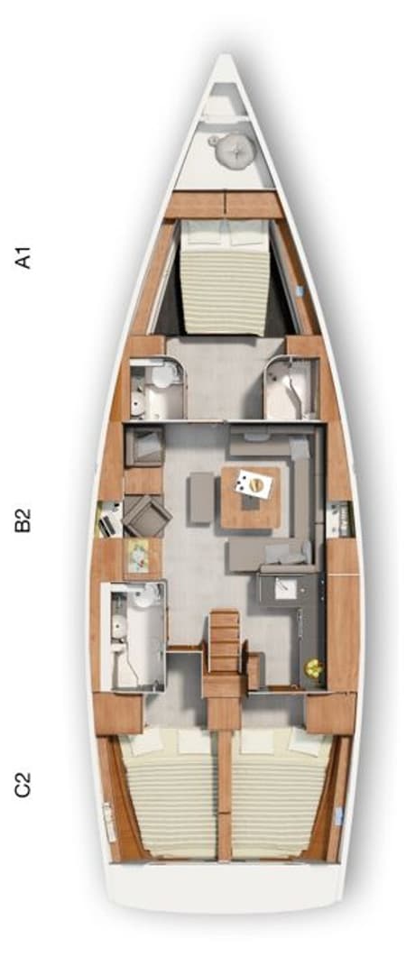 Charter Rental Sailboat Susso in Croatia Layout | Yacht4Less