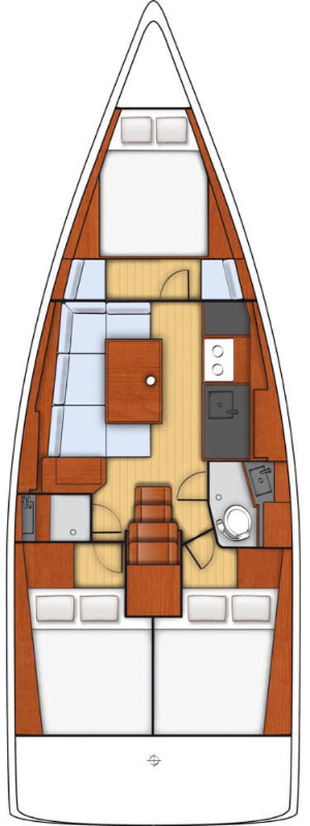 Charter Rental Sailboat Martine in Croatia Layout | Yacht4Less