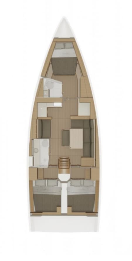Charter Rental Sailboat Enki in Turkey Layout | Yacht4Less