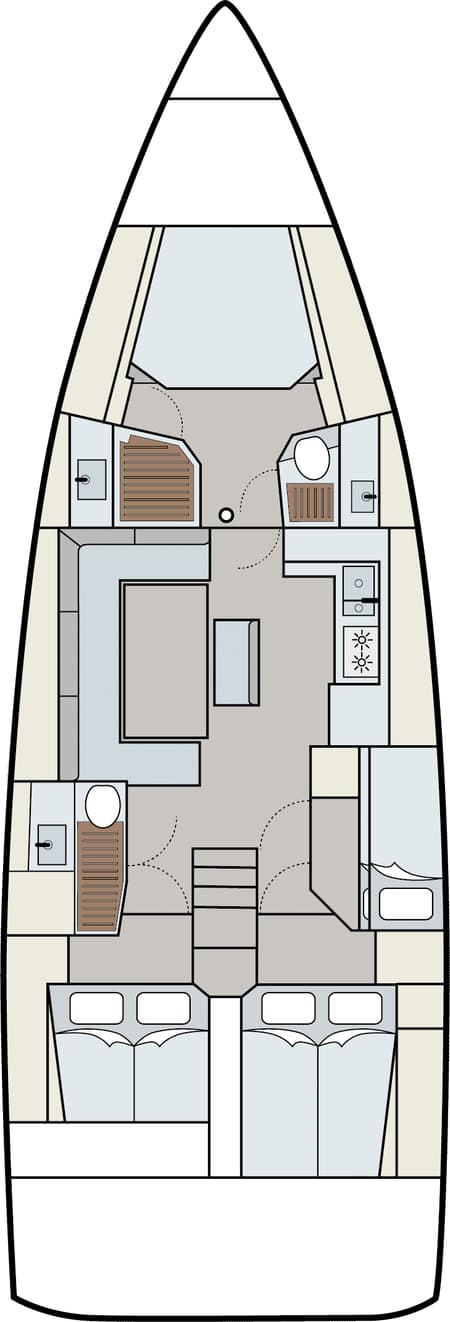 Charter Rental Sailboat Salacia in USVI Layout | Yacht4Less