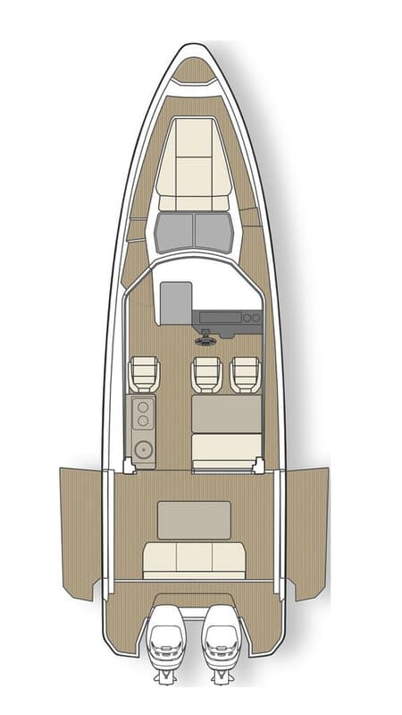 Charter Rental Motorboat Navtia in Croatia Layout | Yacht4Less
