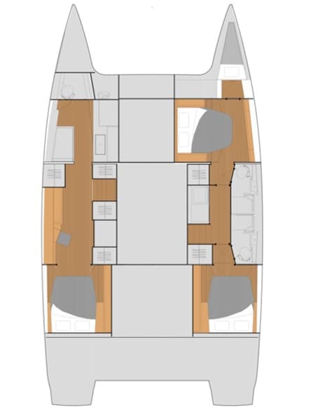 Charter Rental Catamaran La Bella Vita in BVI Layout | Yacht4Less