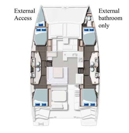 Charter Rental Catamaran Chrispy 2 in Italy Layout | Yacht4Less