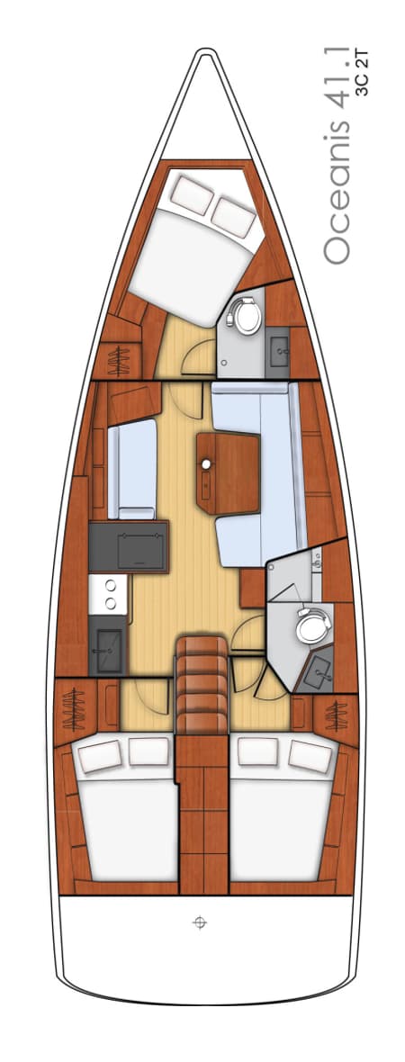 Charter Rental Sailboat Theresa in Italy Layout | Yacht4Less
