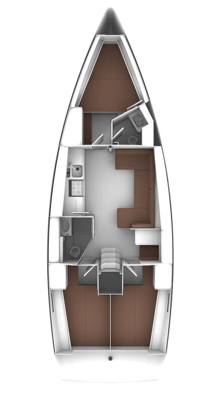 Charter Rental Sailboat Yvonne in Greece Layout | Yacht4Less