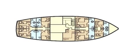 Charter Rental Gulet Queen of Adriatic in Croatia Layout | Yacht4Less