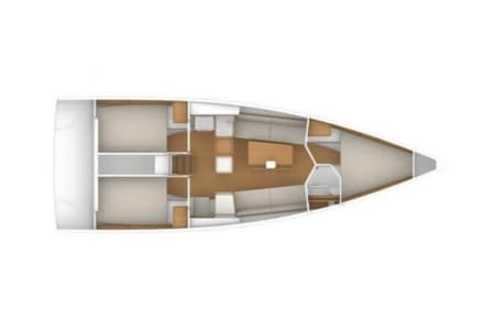 Charter Rental Sailboat May in Croatia Layout | Yacht4Less