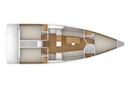 Charter Rental Sailboat June in Croatia Layout | Yacht4Less
