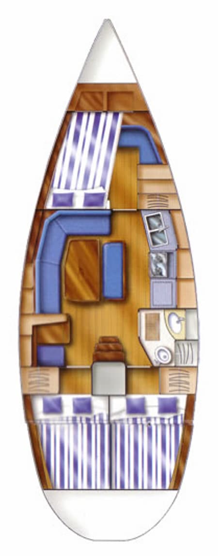 Charter Rental Sailboat Tommy in Croatia Layout | Yacht4Less