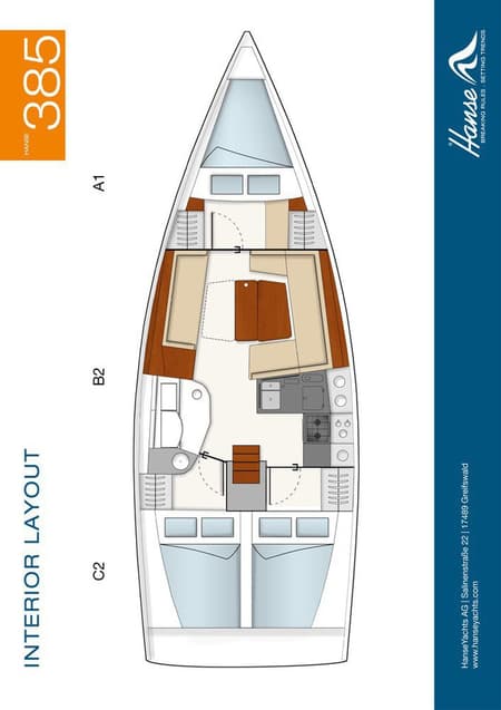 Charter Rental Sailboat Kon-Tiki in Croatia Layout | Yacht4Less