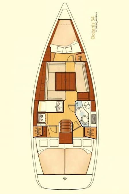 Charter Rental Sailboat Aquamarine in Turkey Layout | Yacht4Less